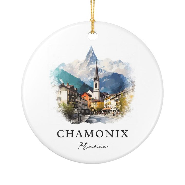 Chamonix France Ornament: Unique Chamonix Souvenir, Chamonix France Xmas Decor, and Authentic Chamonix Gift