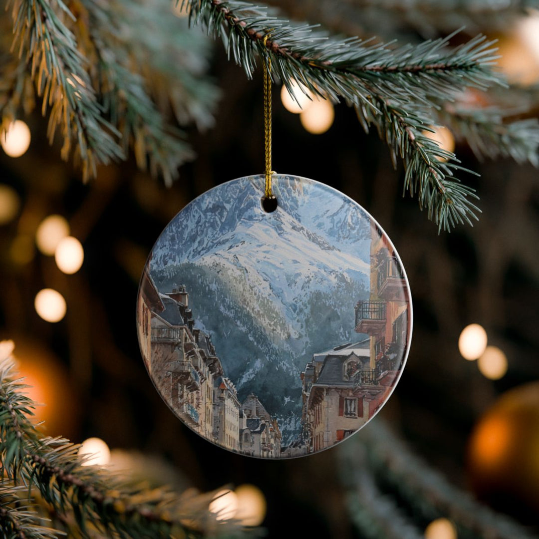 Chamonix France Ornament: Unique Chamonix Souvenir, Chamonix France Xmas Decor, and Authentic Chamonix Gift