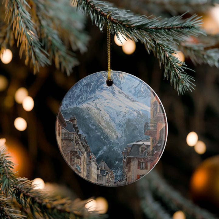 Chamonix France Ornament: Unique Chamonix Souvenir, Chamonix France Xmas Decor, and Authentic Chamonix Gift