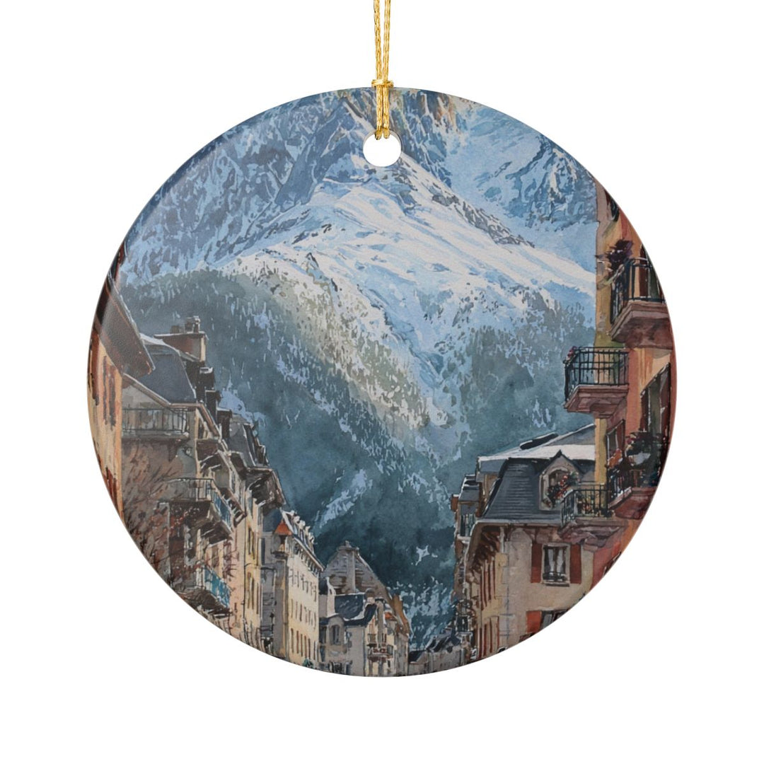Chamonix France Ornament: Unique Chamonix Souvenir, Chamonix France Xmas Decor, and Authentic Chamonix Gift