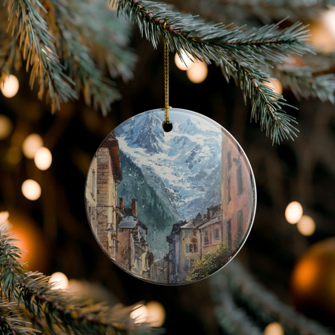 Chamonix France Ornament: Unique Chamonix Souvenir, Chamonix France Xmas Decor, and Authentic Chamonix Gift