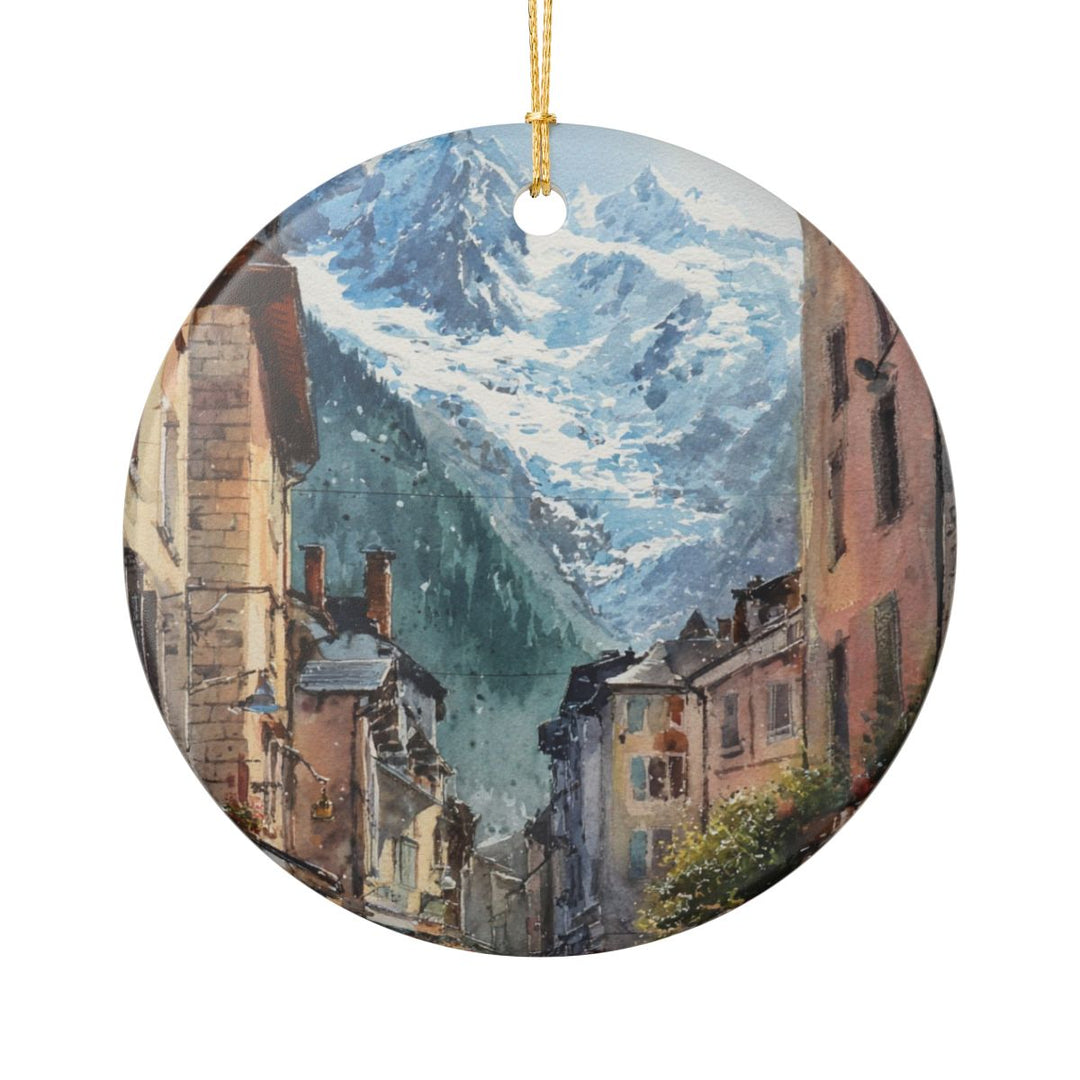 Chamonix France Ornament: Unique Chamonix Souvenir, Chamonix France Xmas Decor, and Authentic Chamonix Gift
