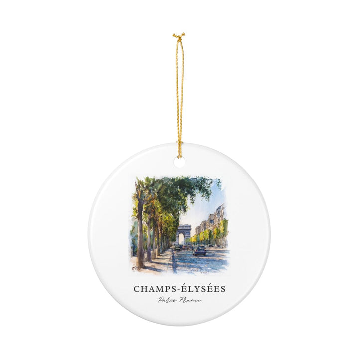 Champs-elysees Ornament: Unique Champs-elysees Souvenir, Champs-elysees Xmas Decor, and Authentic Champs-elysees Gift
