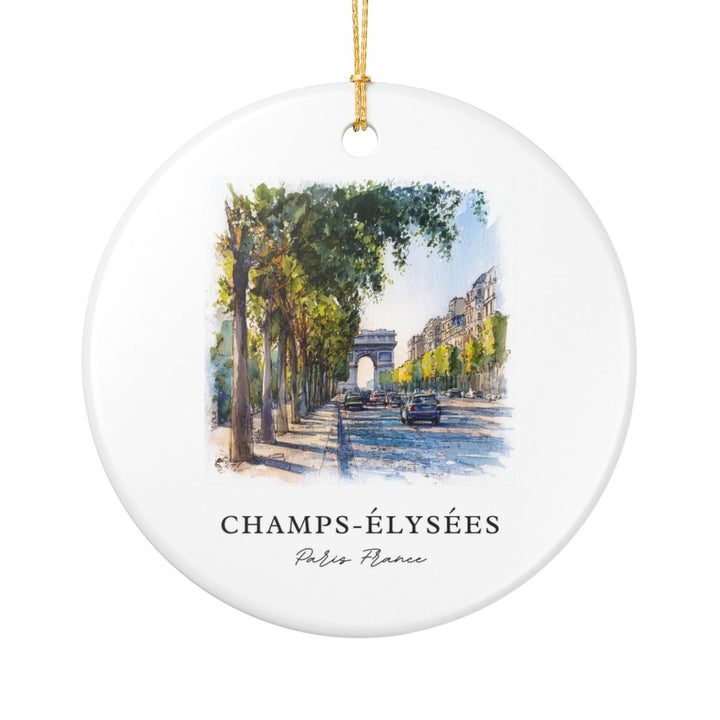 Champs-elysees Ornament: Unique Champs-elysees Souvenir, Champs-elysees Xmas Decor, and Authentic Champs-elysees Gift