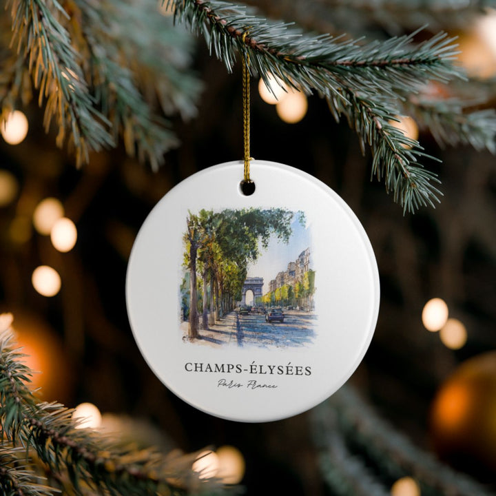 Champs-elysees Ornament: Unique Champs-elysees Souvenir, Champs-elysees Xmas Decor, and Authentic Champs-elysees Gift