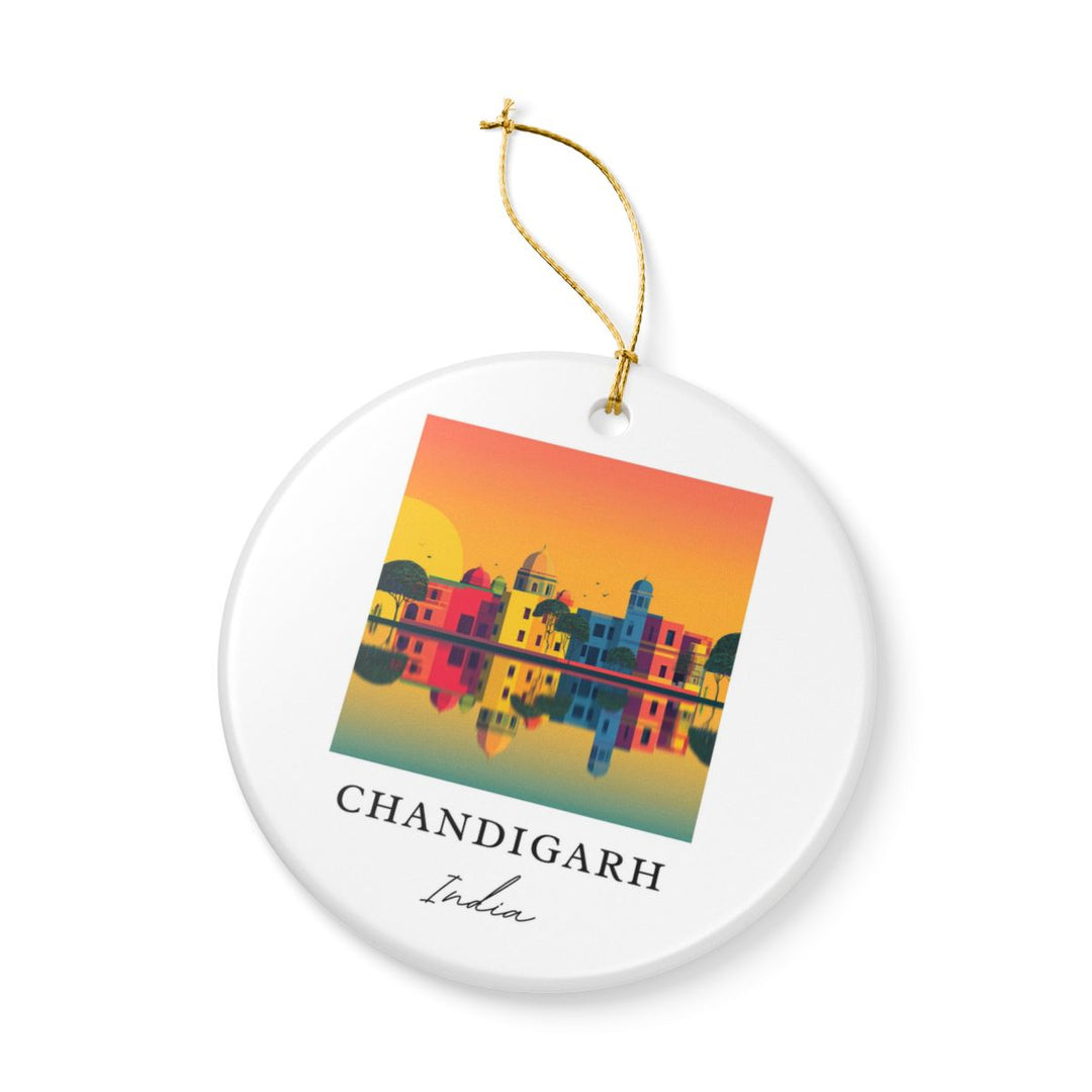 Chandigarh Ornament: Unique Chandigarh Souvenir, Chandigarh Xmas Decor, and Authentic Chandigarh Gift