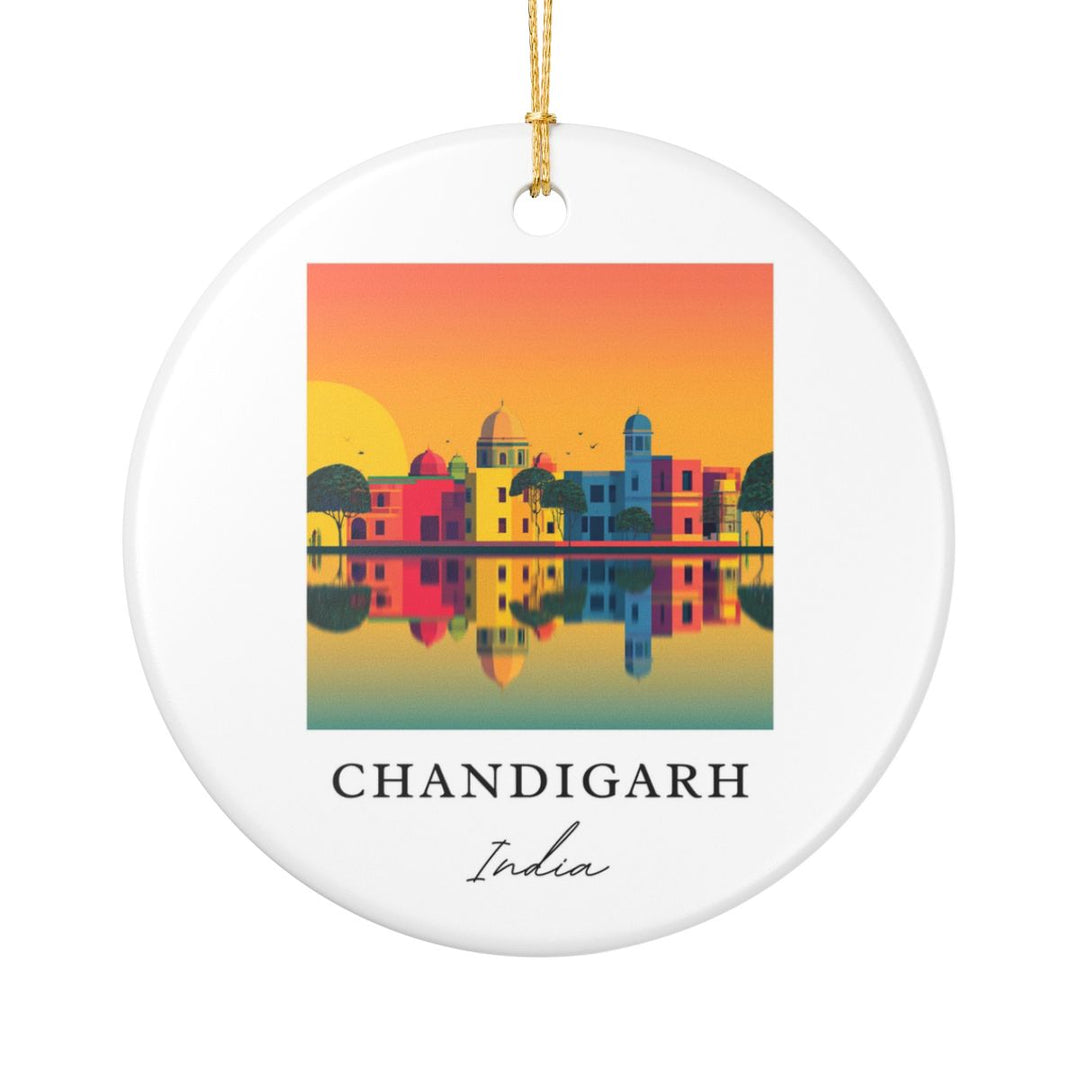 Chandigarh Ornament: Unique Chandigarh Souvenir, Chandigarh Xmas Decor, and Authentic Chandigarh Gift