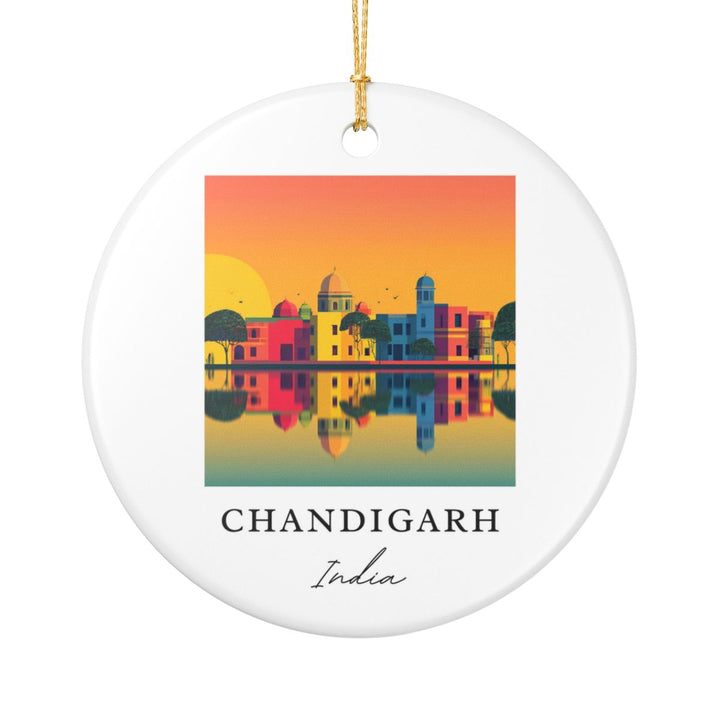 Chandigarh Ornament: Unique Chandigarh Souvenir, Chandigarh Xmas Decor, and Authentic Chandigarh Gift