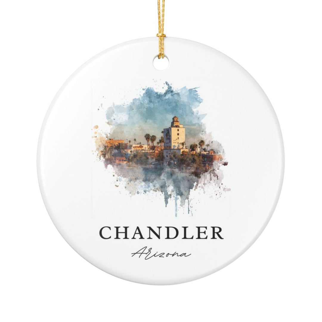 Chandler Arizona Ornament: Unique Chandler Souvenir, Chandler Arizona Xmas Decor, and Authentic Chandler Gift