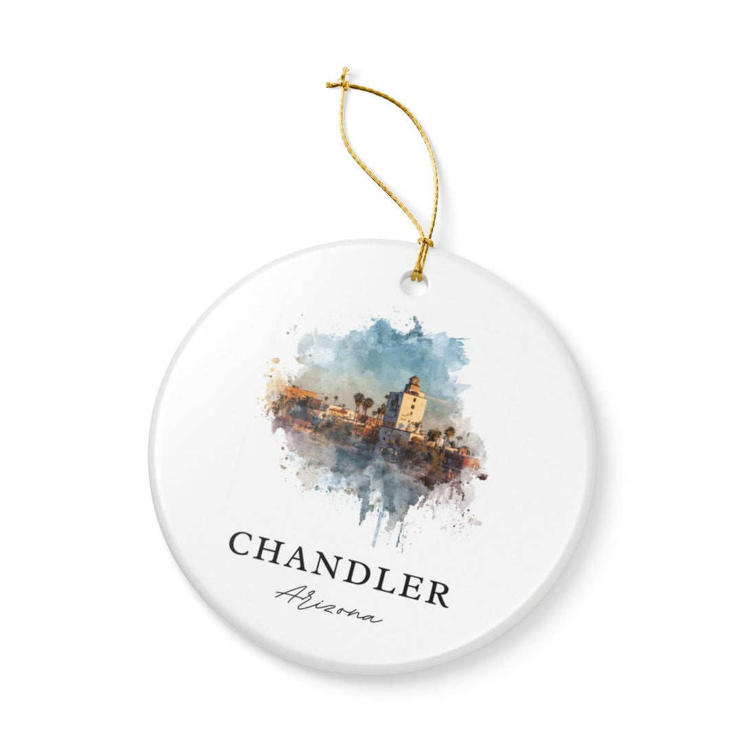 Chandler Arizona Ornament: Unique Chandler Souvenir, Chandler Arizona Xmas Decor, and Authentic Chandler Gift