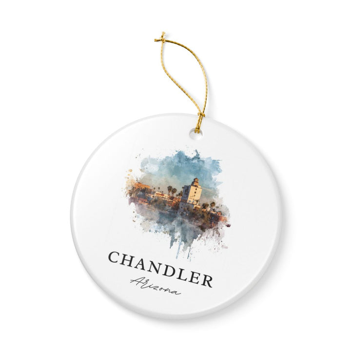 Chandler Arizona Ornament: Unique Chandler Souvenir, Chandler Arizona Xmas Decor, and Authentic Chandler Gift