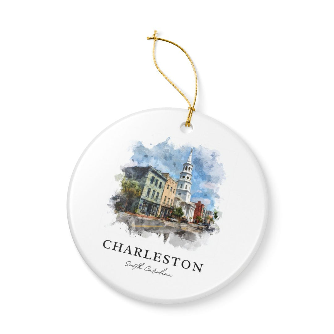 Charleston South Carolina Ornament: Unique Charleston Souvenir, Charleston South Carolina Xmas Decor, and Authentic Charleston Gift