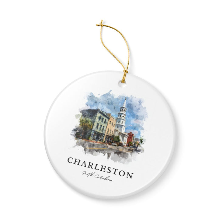 Charleston South Carolina Ornament: Unique Charleston Souvenir, Charleston South Carolina Xmas Decor, and Authentic Charleston Gift