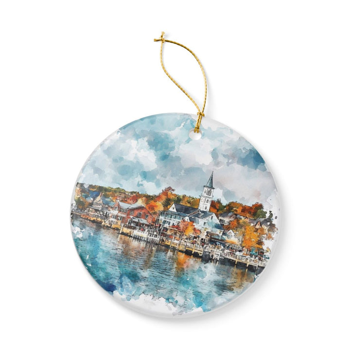 Charlevoix Michigan Ornament: Unique Charlevoix Souvenir, Charlevoix Michigan Xmas Decor, and Authentic Charlevoix Gift