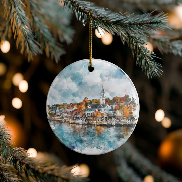 Charlevoix Michigan Ornament: Unique Charlevoix Souvenir, Charlevoix Michigan Xmas Decor, and Authentic Charlevoix Gift
