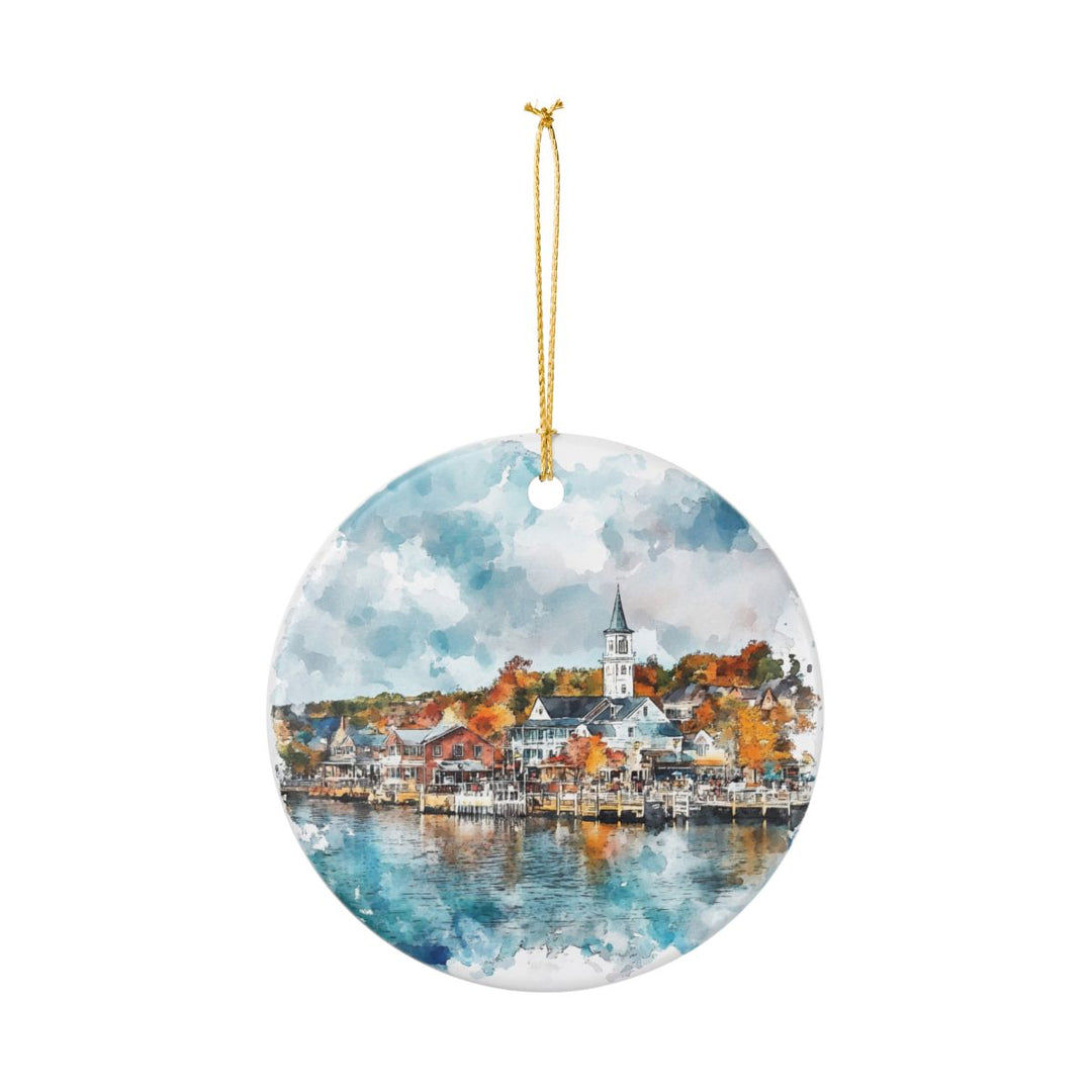 Charlevoix Michigan Ornament: Unique Charlevoix Souvenir, Charlevoix Michigan Xmas Decor, and Authentic Charlevoix Gift