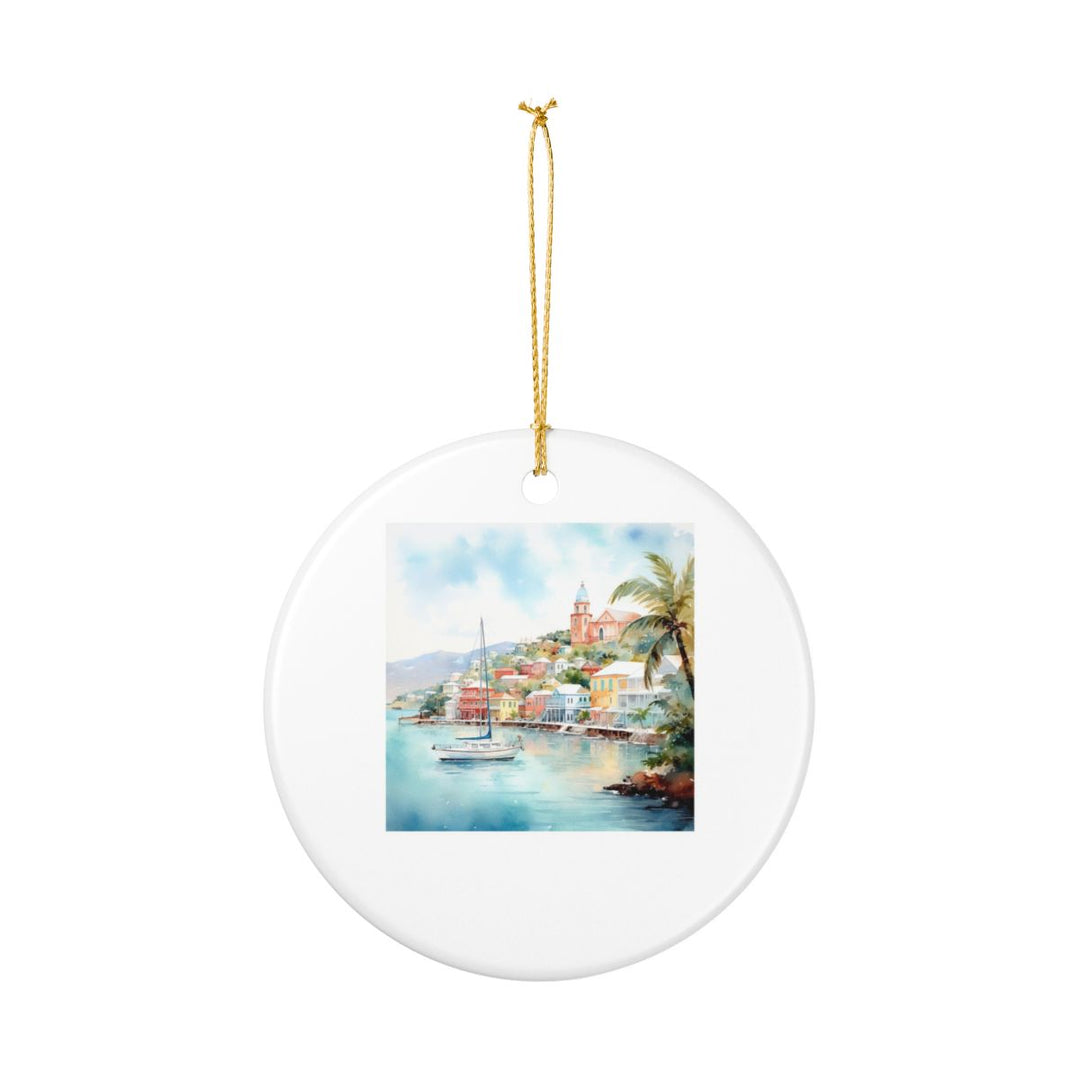 Charlotte Amalie U.s. Virgin Islands Ornament: Unique Charlotte Amalie Souvenir, Charlotte Amalie U.s. Virgin Islands Xmas Decor, and Authentic Charlotte Amalie Gift