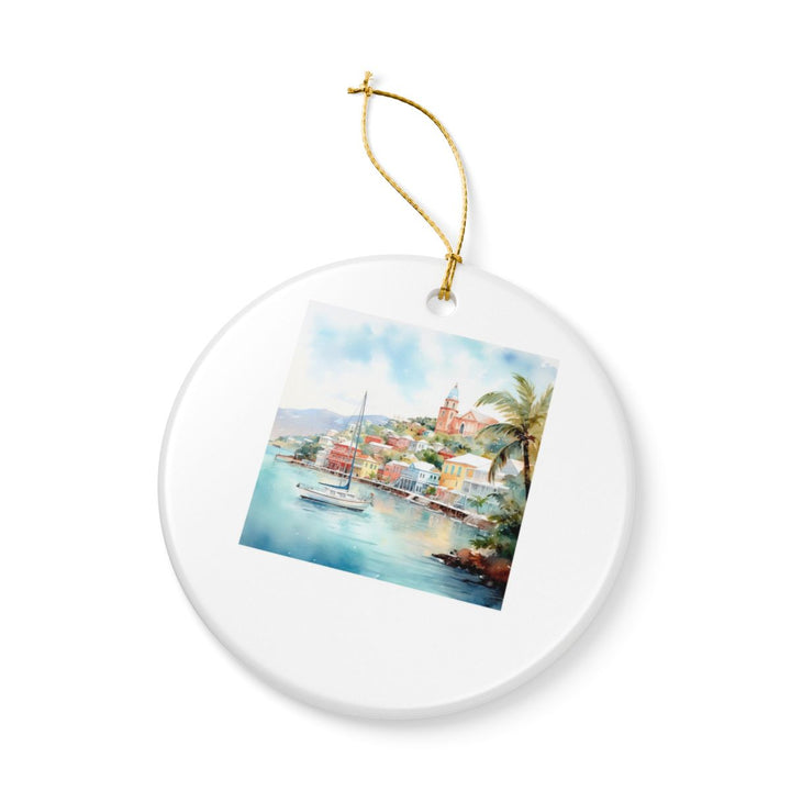 Charlotte Amalie U.s. Virgin Islands Ornament: Unique Charlotte Amalie Souvenir, Charlotte Amalie U.s. Virgin Islands Xmas Decor, and Authentic Charlotte Amalie Gift