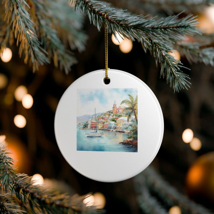 Charlotte Amalie U.s. Virgin Islands Ornament: Unique Charlotte Amalie Souvenir, Charlotte Amalie U.s. Virgin Islands Xmas Decor, and Authentic Charlotte Amalie Gift
