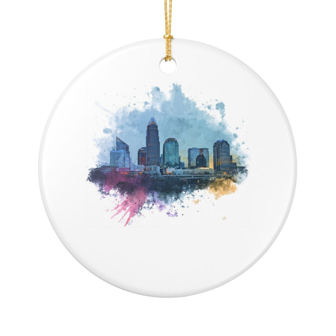 Charlotte North Carolina Ornament: Unique Charlotte Souvenir, Charlotte North Carolina Xmas Decor, and Authentic Charlotte Gift