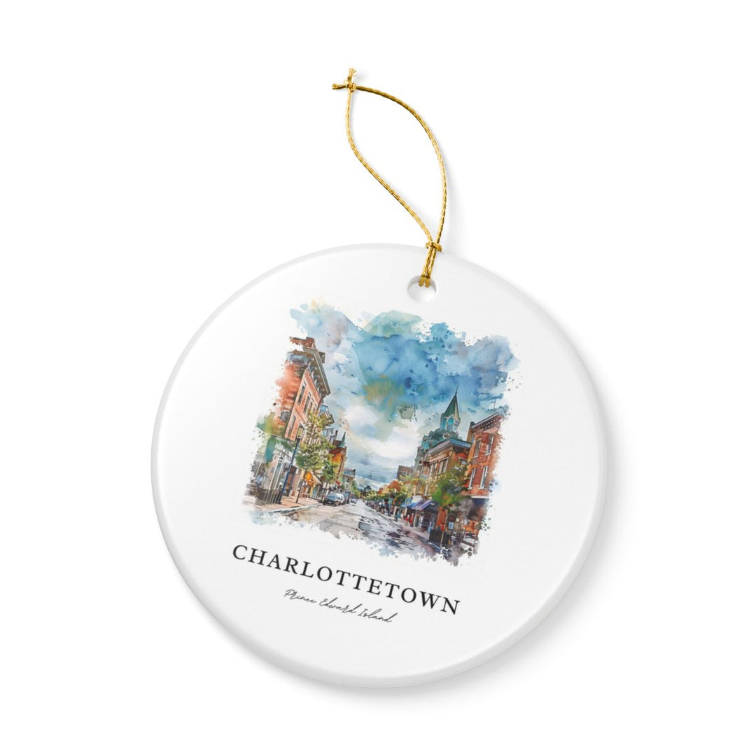 Charlottetown Prince Edward Island Canada Ornament: Unique Charlottetown Souvenir, Charlottetown Canada Xmas Decor, and Authentic Charlottetown Gift