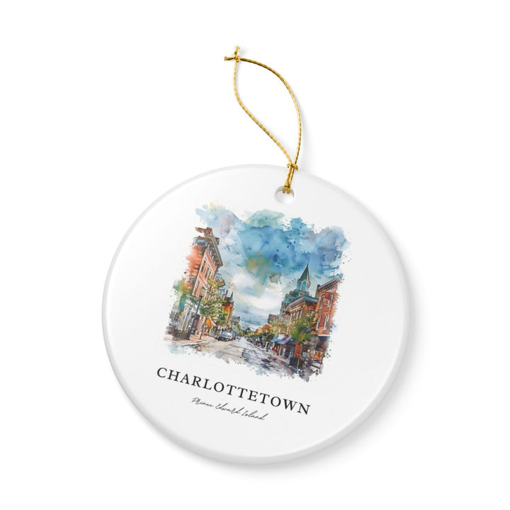Charlottetown Prince Edward Island Canada Ornament: Unique Charlottetown Souvenir, Charlottetown Canada Xmas Decor, and Authentic Charlottetown Gift