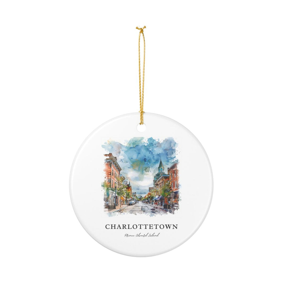 Charlottetown Prince Edward Island Canada Ornament: Unique Charlottetown Souvenir, Charlottetown Canada Xmas Decor, and Authentic Charlottetown Gift