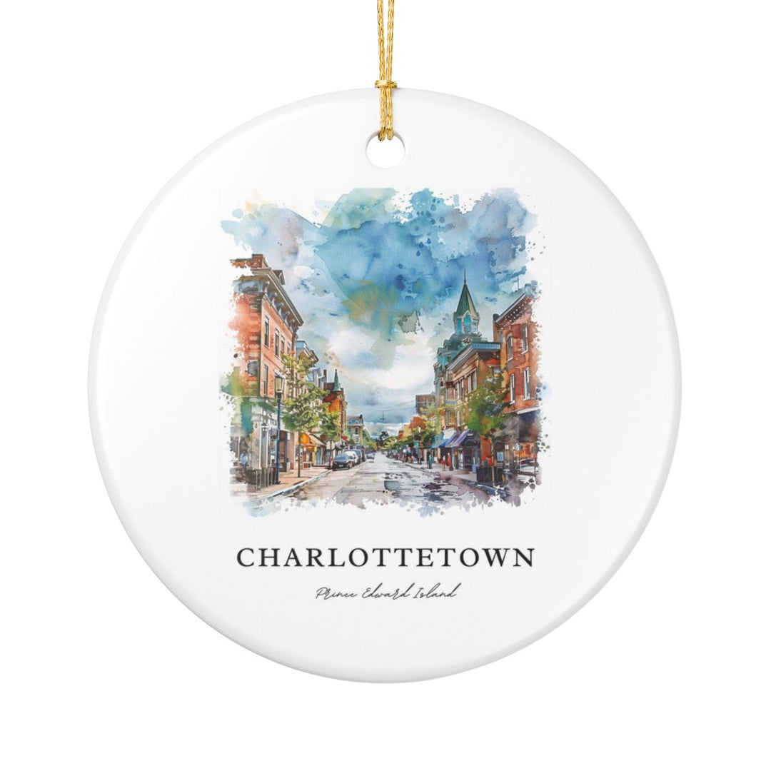 Charlottetown Prince Edward Island Canada Ornament: Unique Charlottetown Souvenir, Charlottetown Canada Xmas Decor, and Authentic Charlottetown Gift