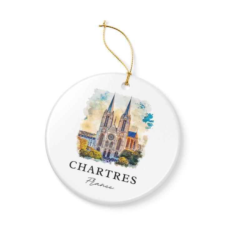 Chartres Ornament: Unique Chartres Souvenir, Chartres Xmas Decor, and Authentic Chartres Gift