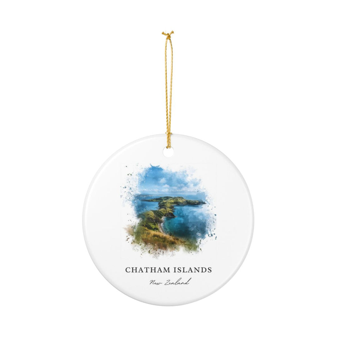 Chatham Islands New Zealand Ornament: Unique Chatham Islands Souvenir, Chatham Islands New Zealand Xmas Decor, and Authentic Chatham Islands Gift