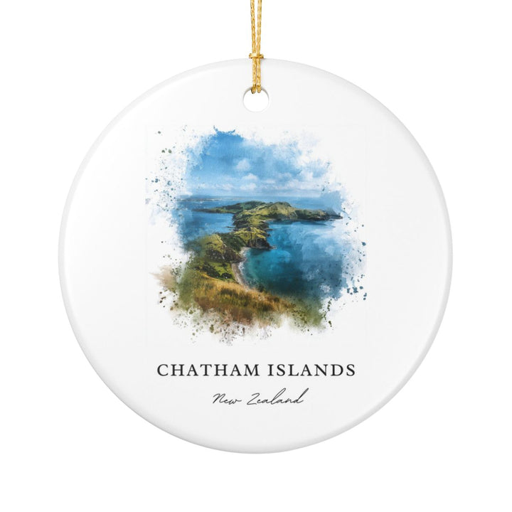 Chatham Islands New Zealand Ornament: Unique Chatham Islands Souvenir, Chatham Islands New Zealand Xmas Decor, and Authentic Chatham Islands Gift