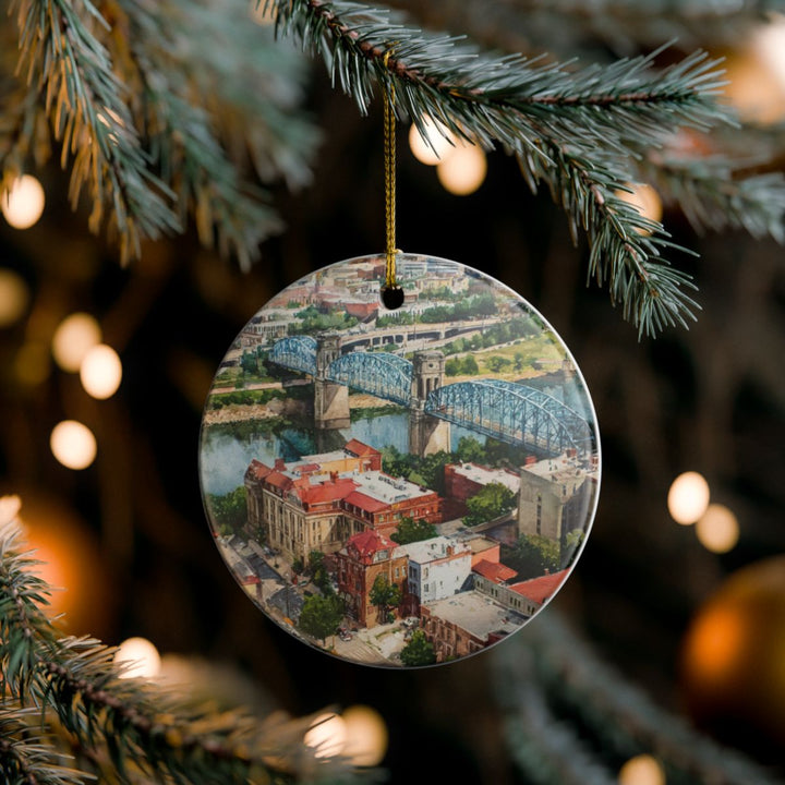 Chattanooga TN Ornament: Unique Chattanooga Souvenir, Chattanooga Tennessee Xmas Decor, and Authentic Chattanooga Gift