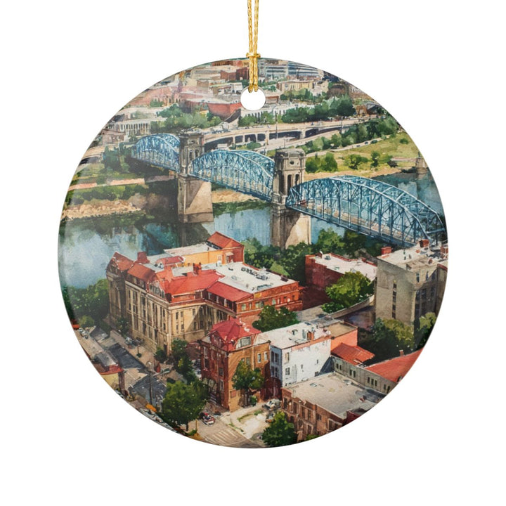 Chattanooga TN Ornament: Unique Chattanooga Souvenir, Chattanooga Tennessee Xmas Decor, and Authentic Chattanooga Gift