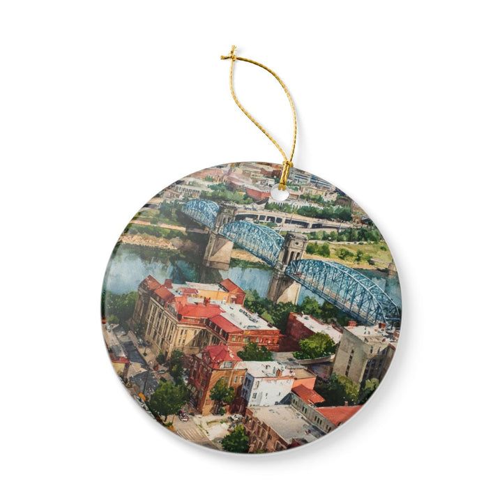 Chattanooga TN Ornament: Unique Chattanooga Souvenir, Chattanooga Tennessee Xmas Decor, and Authentic Chattanooga Gift