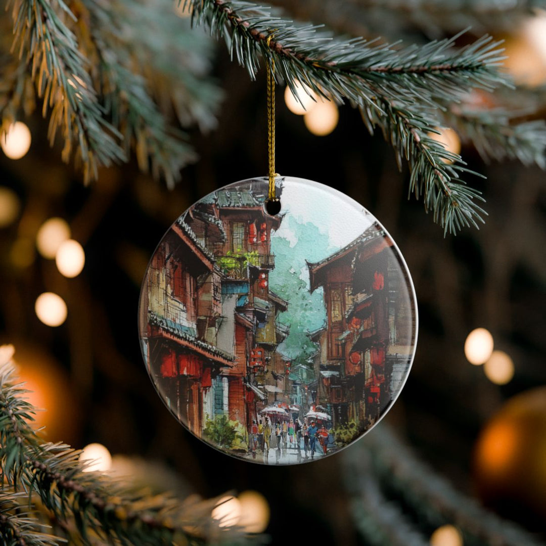 Chengdu China Ornament: Unique Chengdu Souvenir, Chengdu China Xmas Decor, and Authentic Chengdu Gift