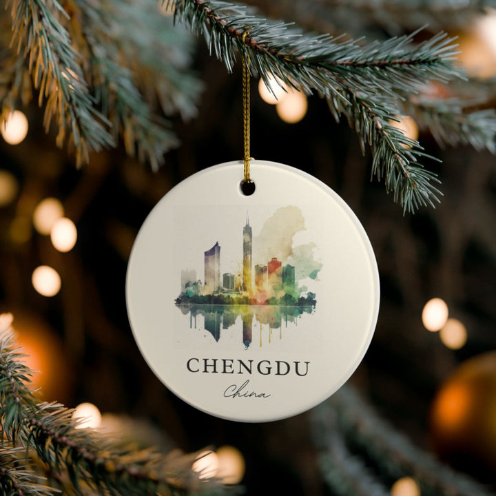 Chengdu China Ornament: Unique Chengdu Souvenir, Chengdu China Xmas Decor, and Authentic Chengdu Gift