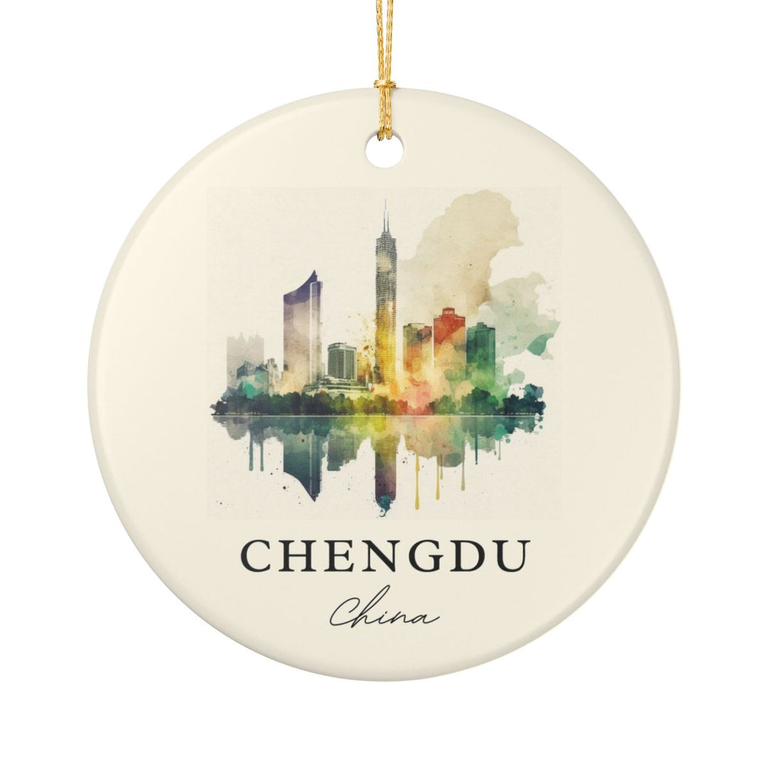 Chengdu China Ornament: Unique Chengdu Souvenir, Chengdu China Xmas Decor, and Authentic Chengdu Gift