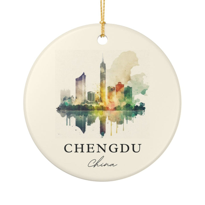 Chengdu China Ornament: Unique Chengdu Souvenir, Chengdu China Xmas Decor, and Authentic Chengdu Gift