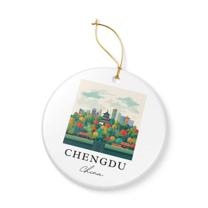 Chengdu China Ornament: Unique Chengdu Souvenir, Chengdu China Xmas Decor, and Authentic Chengdu Gift