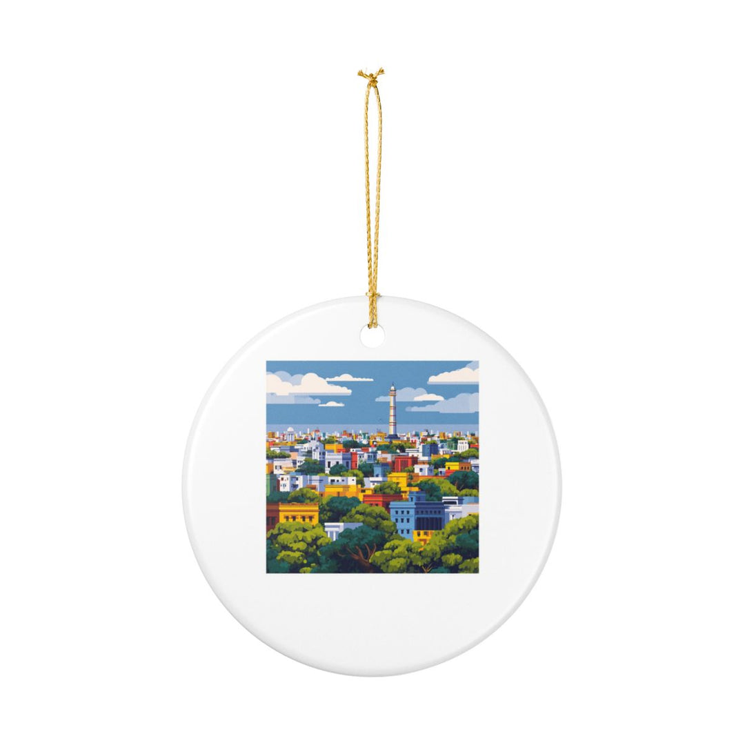 Chennai India Ornament: Unique Chennai Souvenir, Chennai India Xmas Decor, and Authentic Chennai Gift