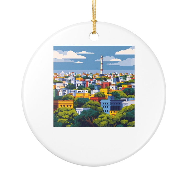 Chennai India Ornament: Unique Chennai Souvenir, Chennai India Xmas Decor, and Authentic Chennai Gift