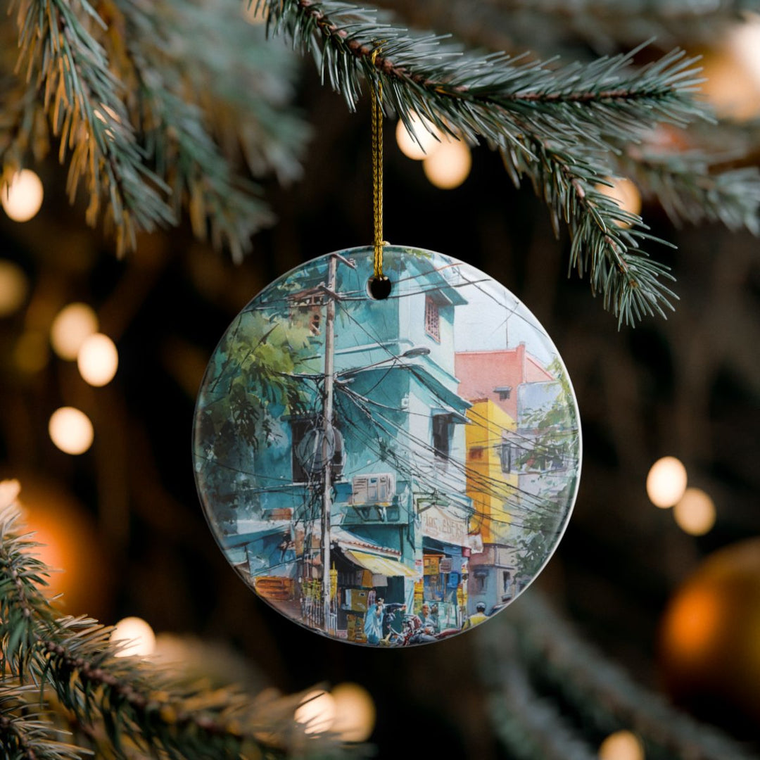 Chennai India Ornament: Unique Chennai Souvenir, Chennai India Xmas Decor, and Authentic Chennai Gift
