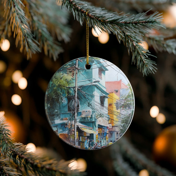 Chennai India Ornament: Unique Chennai Souvenir, Chennai India Xmas Decor, and Authentic Chennai Gift