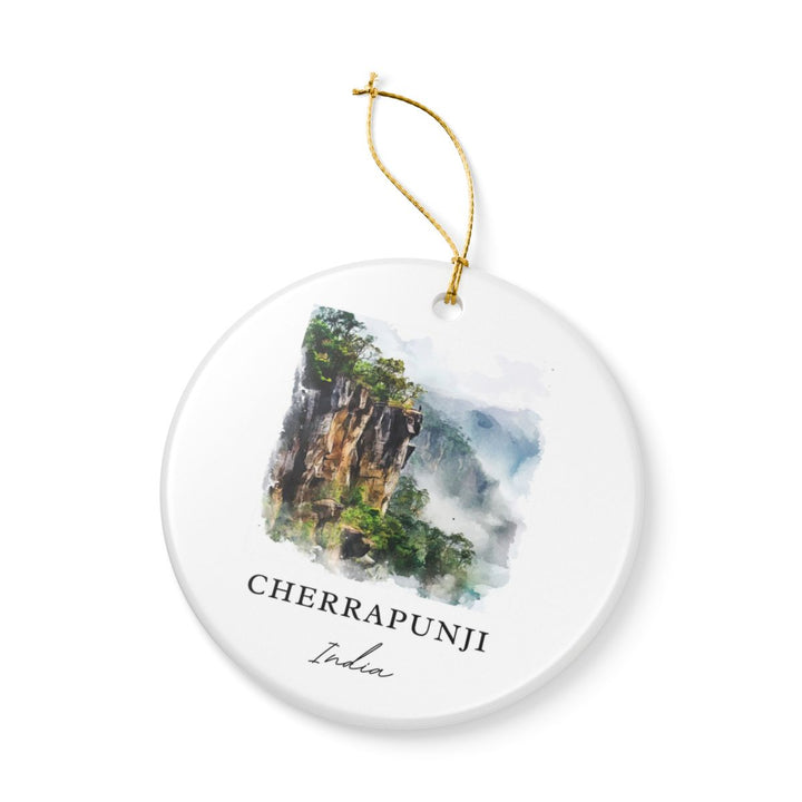Cherrapunji India Ornament: Unique Cherrapunji Souvenir, Cherrapunji India Xmas Decor, and Authentic Cherrapunji Gift