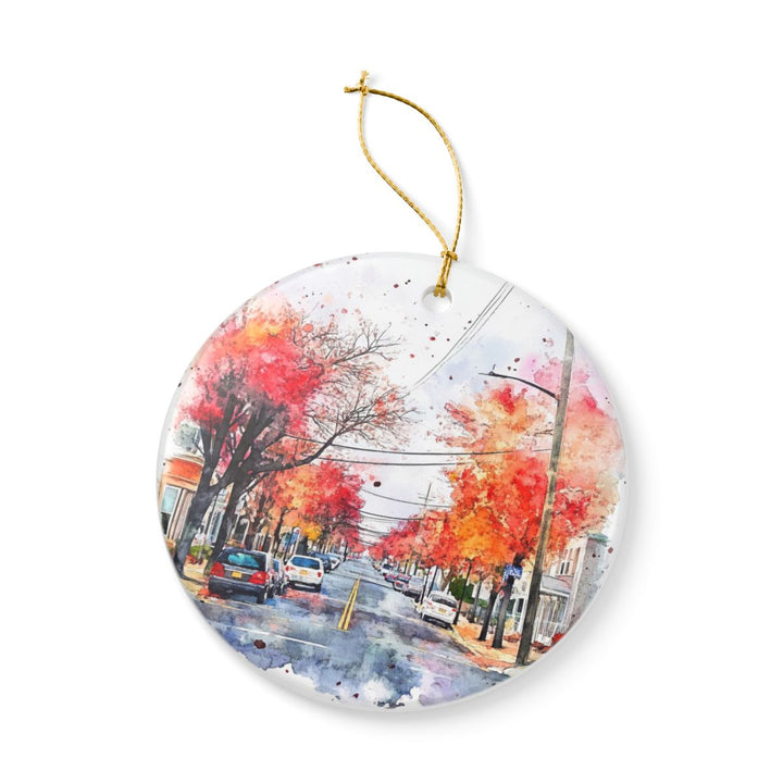 Cherry Hill New Jersey Ornament: Unique Cherry Hill Souvenir, Cherry Hill New Jersey Xmas Decor, and Authentic Cherry Hill Gift