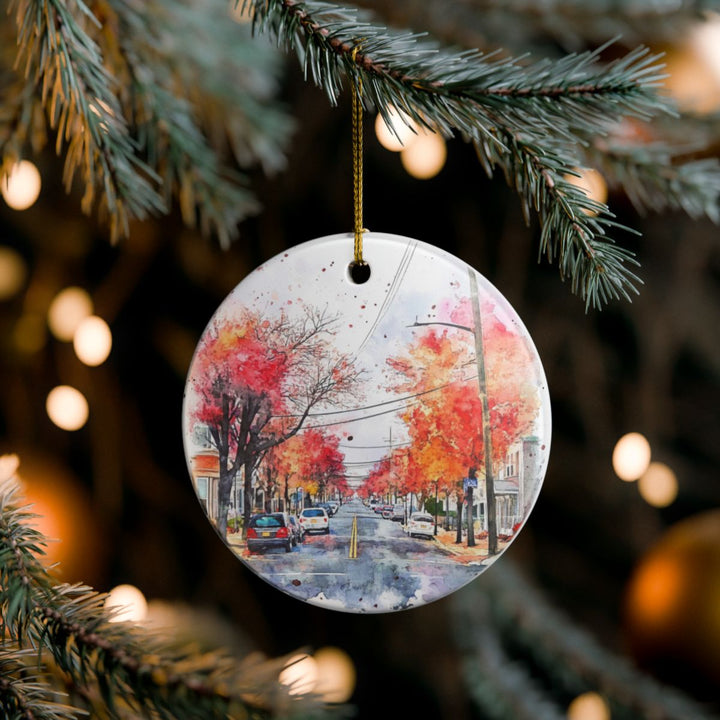 Cherry Hill New Jersey Ornament: Unique Cherry Hill Souvenir, Cherry Hill New Jersey Xmas Decor, and Authentic Cherry Hill Gift
