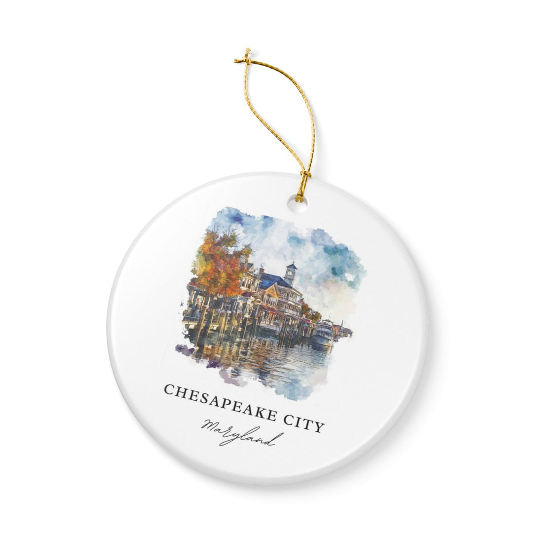 Chesapeake City Maryland Ornament: Unique Chesapeake City Maryland Souvenir, Chesapeake City Maryland Xmas Decor, and Authentic Chesapeake City Maryland Gift