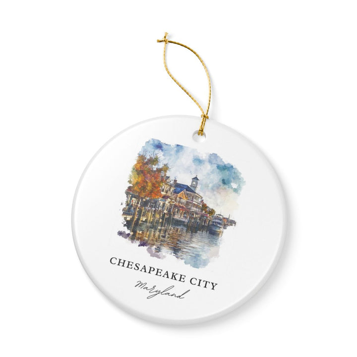 Chesapeake City Maryland Ornament: Unique Chesapeake City Maryland Souvenir, Chesapeake City Maryland Xmas Decor, and Authentic Chesapeake City Maryland Gift