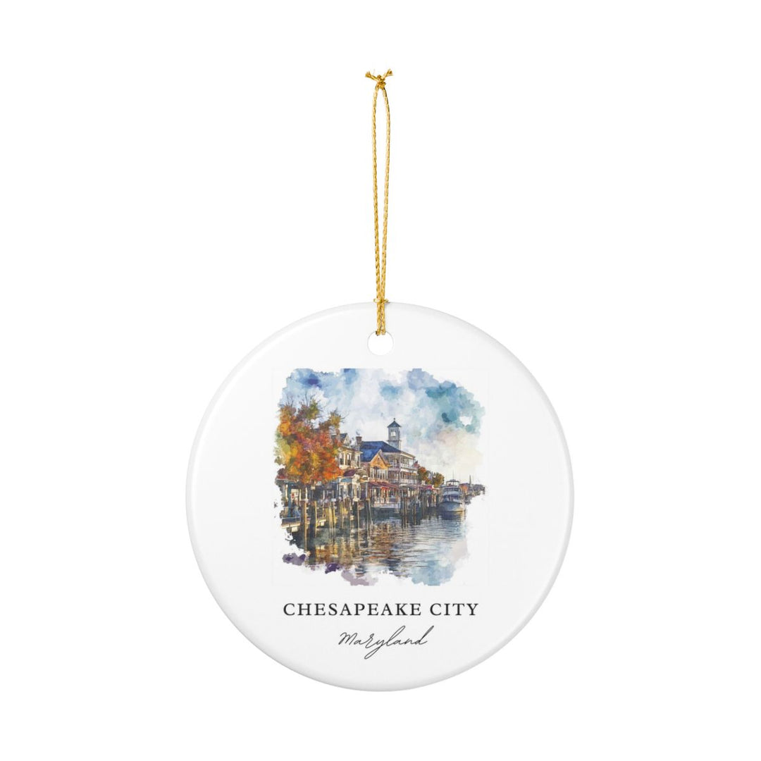 Chesapeake City Maryland Ornament: Unique Chesapeake City Maryland Souvenir, Chesapeake City Maryland Xmas Decor, and Authentic Chesapeake City Maryland Gift