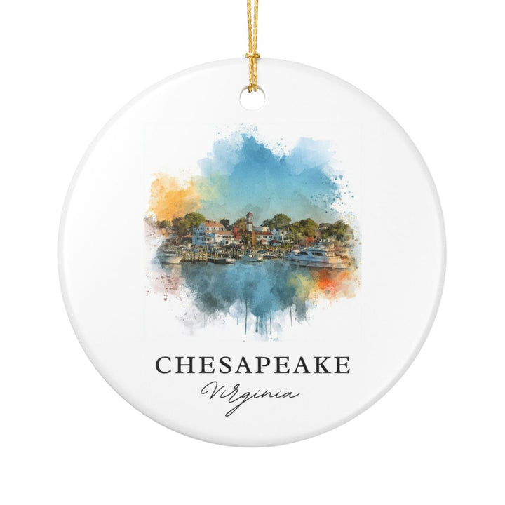 Chesapeake Virginia A Ornament: Unique Chesapeake Virginia A Souvenir, Chesapeake Virginia A Xmas Decor, and Authentic Chesapeake Virginia A Gift